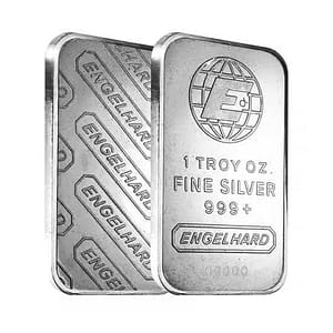 Engelhard 1 oz Silver Bar (Big E Series) .999 Fine Silver