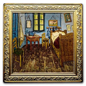 2022 Niue Van Gogh 1 oz Silver Bedroom In Arles Proof Coin