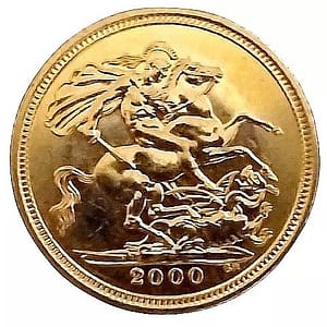 2000 British Half Gold Sovereign Bullion Coin
