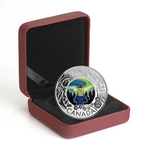 2019 Canada Aurora Borealis Silver $3 Coin - Celebrating Canada