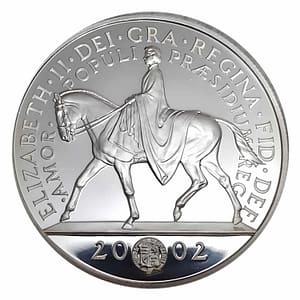 2002 Queen Elizabeth II Golden Jubilee Silver Proof Crown