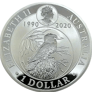 2020 Australia 1 oz silver kookaburra coin .9999 fine
