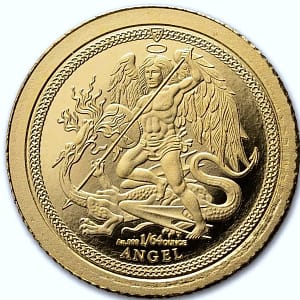Home 8 2025 Isle of Man Gold Angel Proof Coin .5 gram Pure Gold